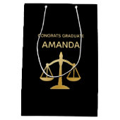 ゴールデンはかりで測・オブ・ジャスティス法テーマ卒業 ミディアムペーパーバッグ (裏面)