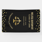 ゴールデンはかりで測・オブ・ジャスティス法テーマ卒業 横断幕 (横)