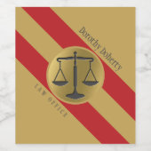 ゴールデンはかりで測・オブ・ジャスティス |弁護士 ワインラベル (シングルラベル)