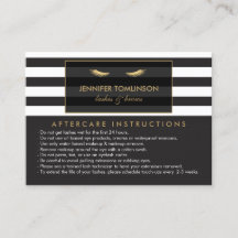 ゴールデンまつげストライプとサロンラッシュアフターケア