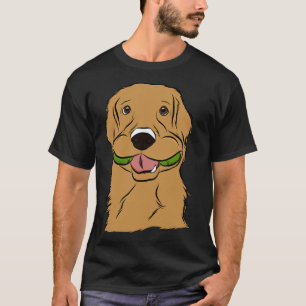 ゴールデンよくはしゃぐレトリバー Tシャツ