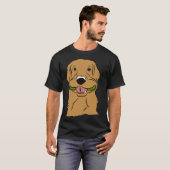ゴールデンよくはしゃぐレトリバー Tシャツ (正面フル)