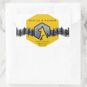 「ゴールデンを救う」AGaGシール 長方形シール (バッグ)