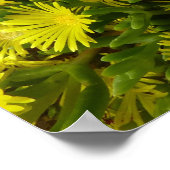 ゴールデンアイスパントイエローフラワー ポスター (角)