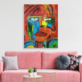 ゴールデンアイズ抽象芸術 キャンバスプリント (インサイチュ (リビング))