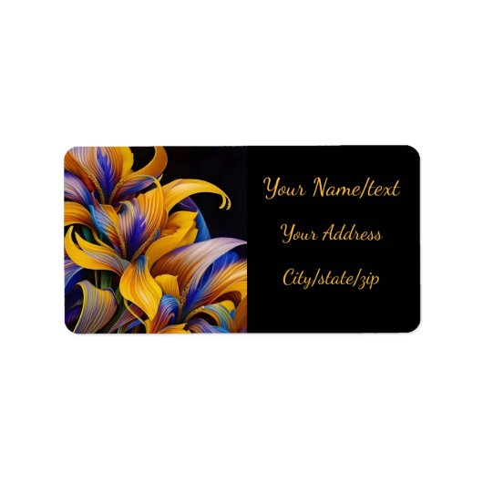 ゴールデンアイリスホスタX AI ART ラベル (正面)