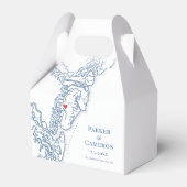 ゴールデンアイレスジョージアマップエレガントウェディング フェイバーボックス (正面サイド)