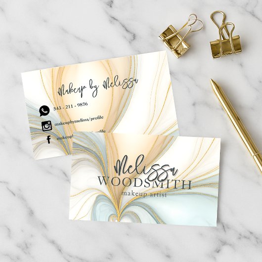 ゴールデンアゲートスワールシエレガントックプロフェッショナル 名刺