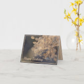 ゴールデンアジサイの花の冬 カード (黄色い花)