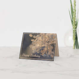 ゴールデンアジサイの花の冬 カード