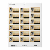 ゴールデンアスコデルフレーム写真家族ありがとうL2 ラベル (フルシート)