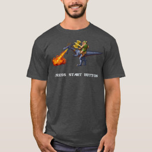 ゴールデンアックスピクセルスタイルレトロDOSゲームのファンシャツ Tシャツ