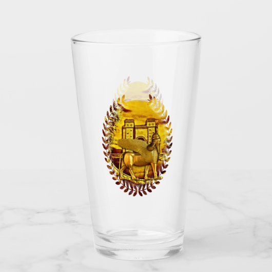 ゴールデンアッシリガラス杯 タンブラーグラス (正面)