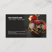 ゴールデンアップルエレガンス：豪華な名刺 名刺 (裏面)