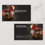 ゴールデンアップルエレガンス：豪華な名刺 名刺 (正面/裏面)