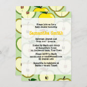 ゴールデンアップルテーマドベビーシャワー招待状 招待状 (正面/裏面)