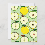 ゴールデンアップルテーマドベビーシャワー招待状 招待状 (裏面)