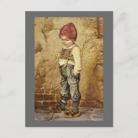 ゴールデンアップル付きハンゼル ポストカード (正面)