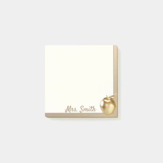 ゴールデンアップル先生 ポストイット (正面)