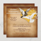 ゴールデンアニバーサリーのご招待状 招待状 (正面/裏面)