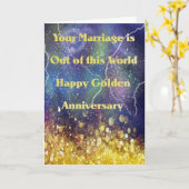 ゴールデンアニバーサリーカードこの世界の魔法 カード (黄色い花)