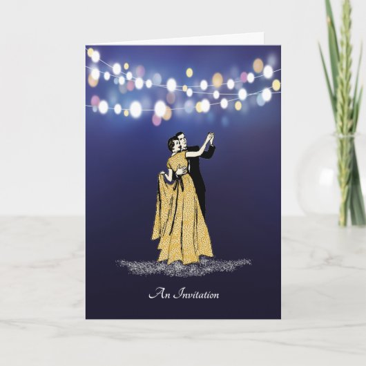 ゴールデンアニバーサリーサプライズ用カードパーティー 招待状 (正面)