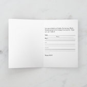 ゴールデンアニバーサリーサプライズ用カードパーティー 招待状 (内部)