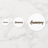 ゴールデンアニバーサリーテーブル紙吹雪 コンフェッティ (正面)