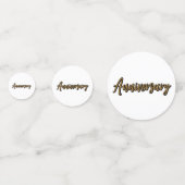 ゴールデンアニバーサリーテーブル紙吹雪 コンフェッティ (裏面)