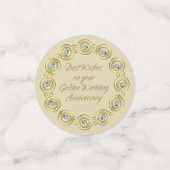 ゴールデンアニバーサリーテーブル紙吹雪 コンフェッティ (スモール正面)