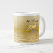 ゴールデンアニバーサリードルフィンズ&ハート ジャンボコーヒーマグカップ (正面右)