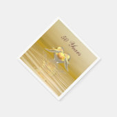 ゴールデンアニバーサリードルフィンズ&ハート スタンダードカクテルナプキン (角)