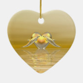 ゴールデンアニバーサリードルフィンズ&ハート セラミックオーナメント (裏面)