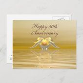 ゴールデンアニバーサリードルフィンズ&ハート ポストカード (正面/裏面)