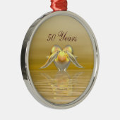 ゴールデンアニバーサリードルフィンズ&ハート メタルオーナメント (右)