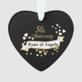 ゴールデンアニバーサリーハート写真 オーナメント (裏面)