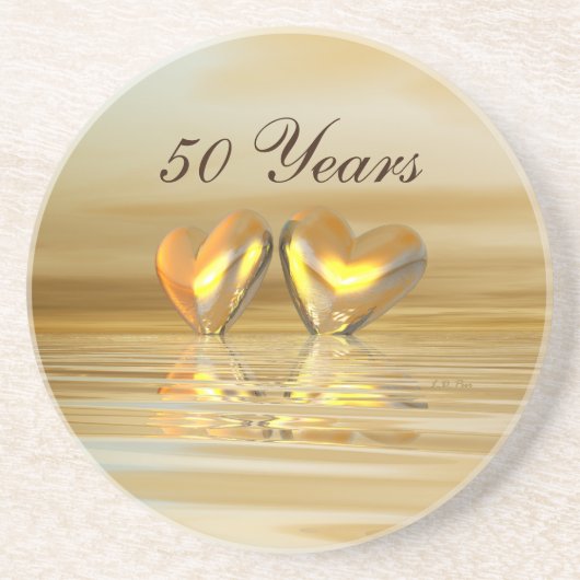 ゴールデンアニバーサリーハート コースター (正面)