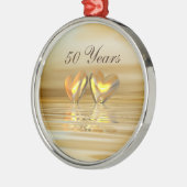 ゴールデンアニバーサリーハート メタルオーナメント (左)