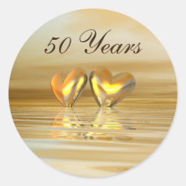 ゴールデンアニバーサリーハート ラウンドシール