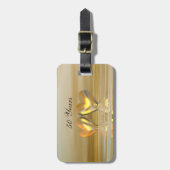 ゴールデンアニバーサリーハート ラゲッジタグ (正面縦)