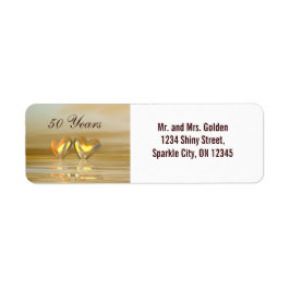 ゴールデンアニバーサリーハート ラベル