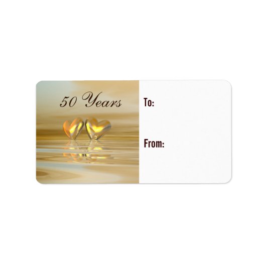 ゴールデンアニバーサリーハート ラベル (正面)