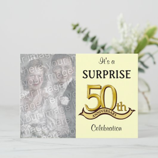 ゴールデンアニバーサリーパーティの招待状 招待状 (スタンド正面)