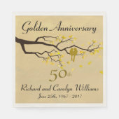 ゴールデンアニバーサリーラブバード スタンダードランチョンナプキン (正面)