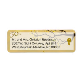 ゴールデンアニバーサリーラブバード ラベル