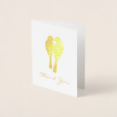 ゴールデンアニバーサリーラブバード 箔カード (正面)