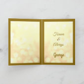 ゴールデンアニバーサリー妻グリーティングカード。 カード (内部)