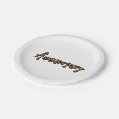 ゴールデンアニバーサリー紙プレート ペーパープレート (アングル)