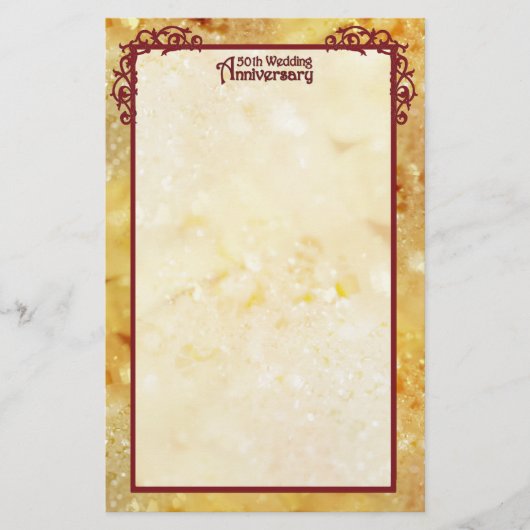 ゴールデンアニバーサリー2 便箋 (正面)