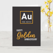ゴールデンアニバーサリー50年カード – おもしろい要素 カード (黄色い花)